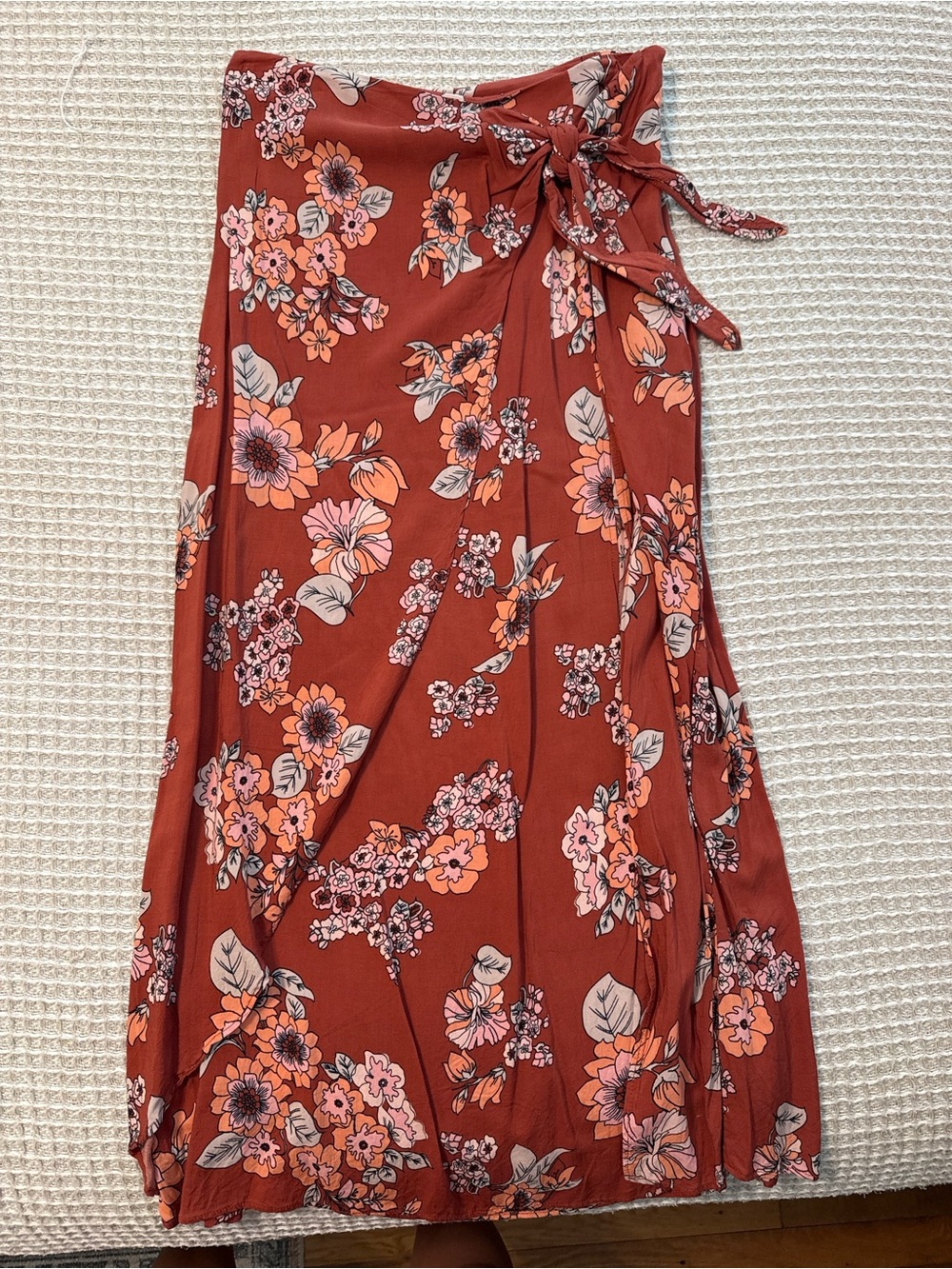 Free People Tie-Waist Midi Skirt
